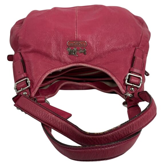 COACH Madison Maggie Triple Compartment Slouchy Shoulder Bag Tote Barbie Pink - Picture 8 of 16